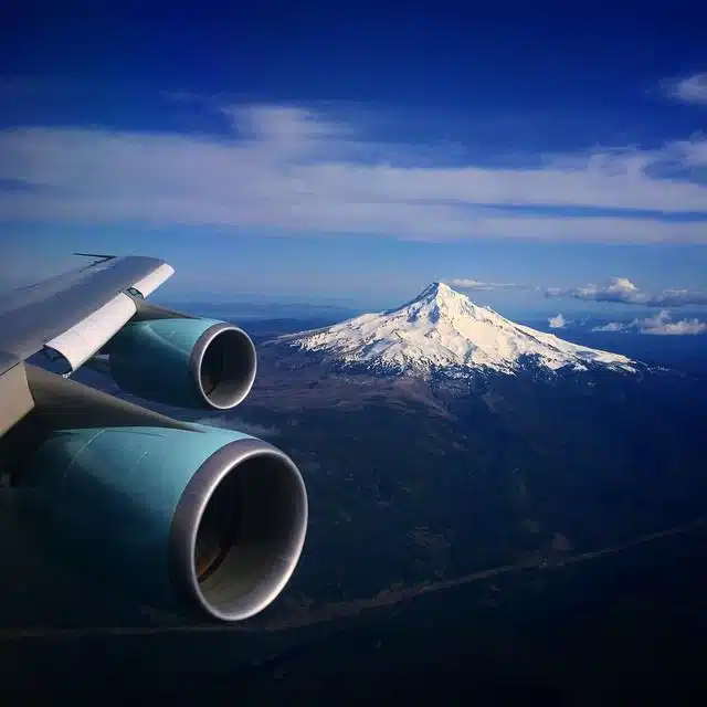 Mt Hood from Air Force One