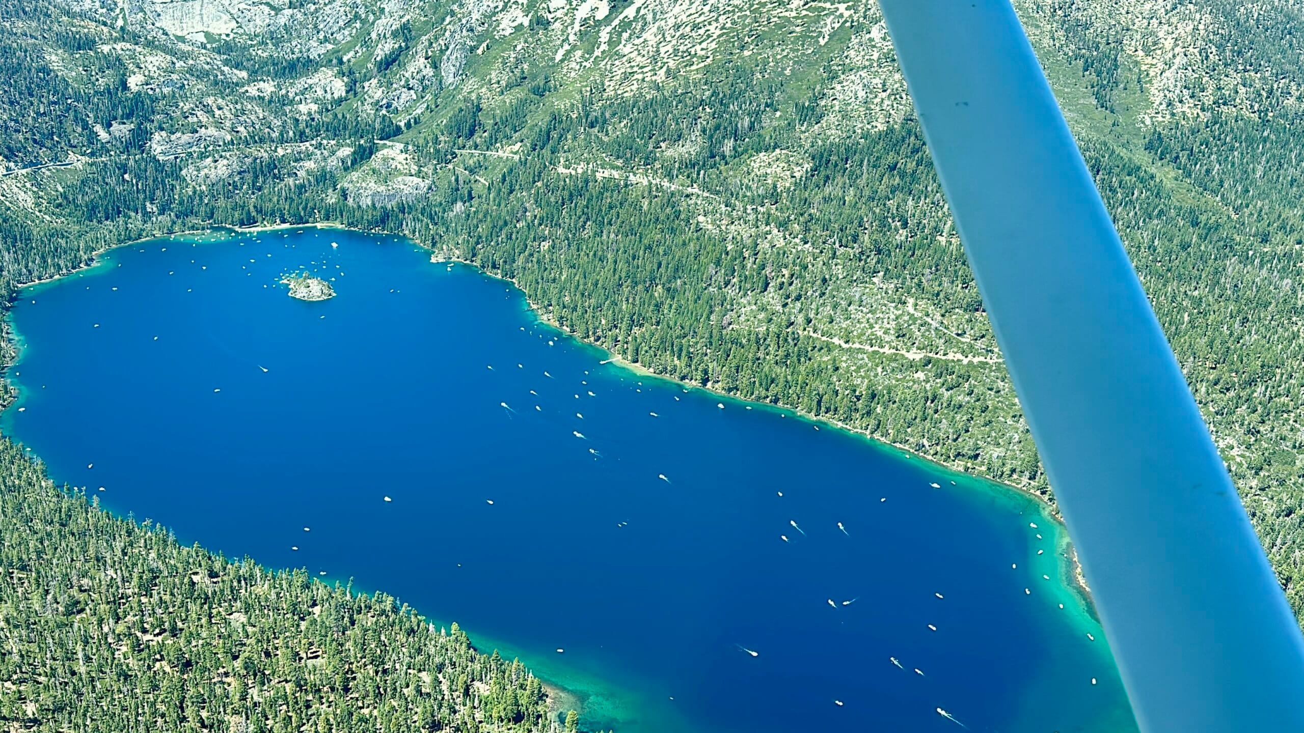 Lake Tahoe Emerald Bay scenic flight air tours