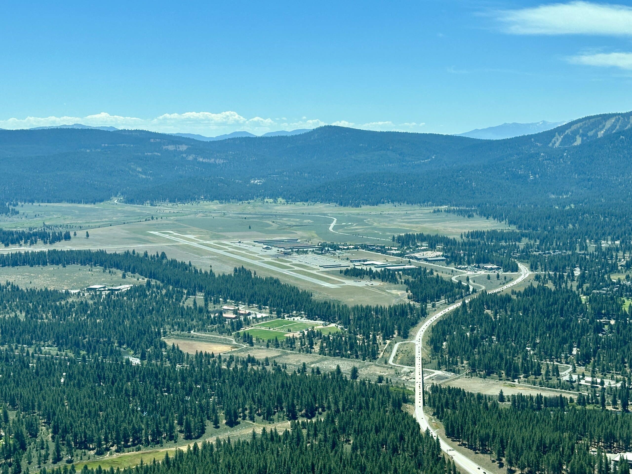 Sierra Buttes and lakes scenic flight air tour Lake Tahoe