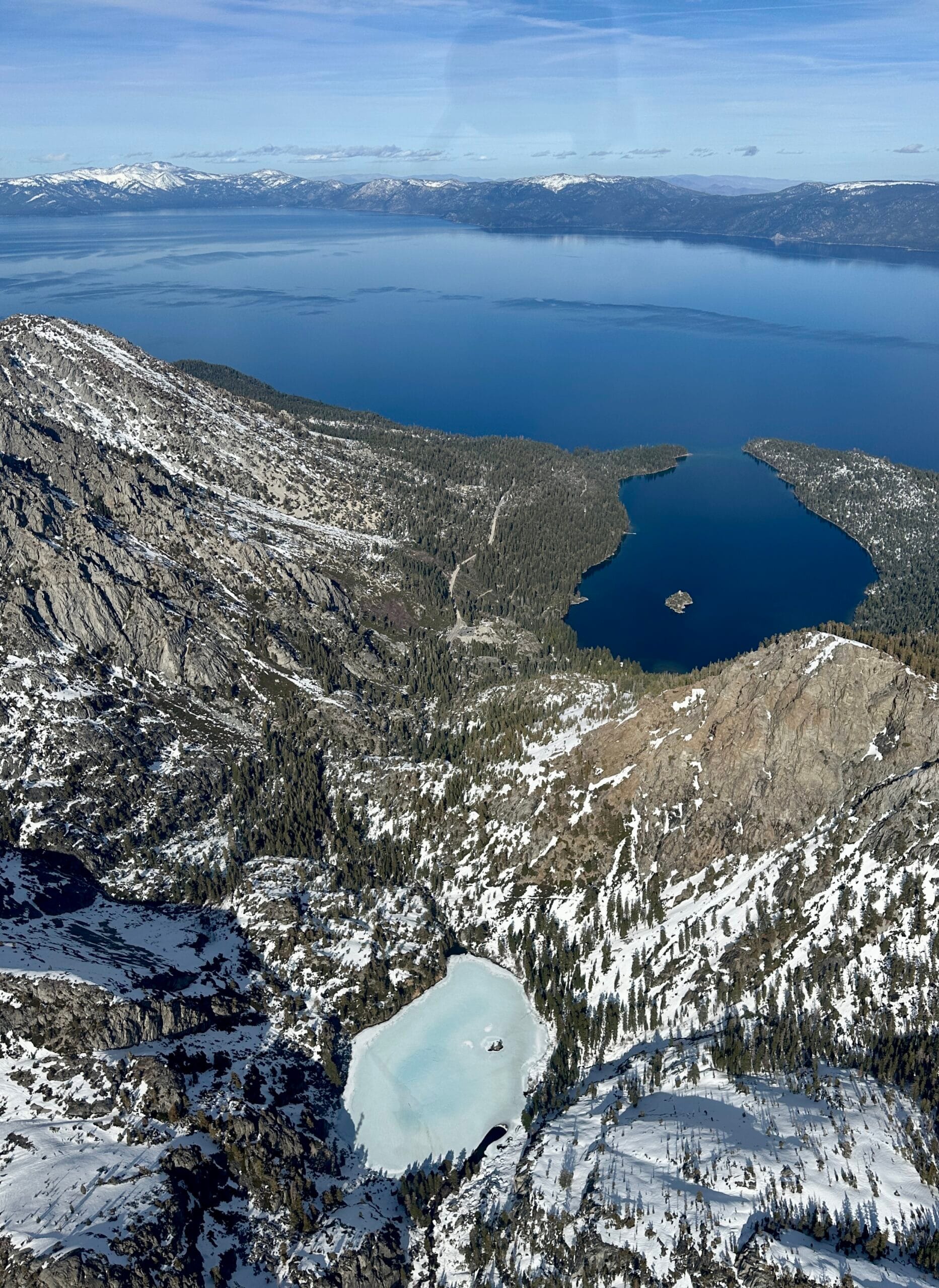 Lake Tahoe Emerald Bay scenic flight air tours