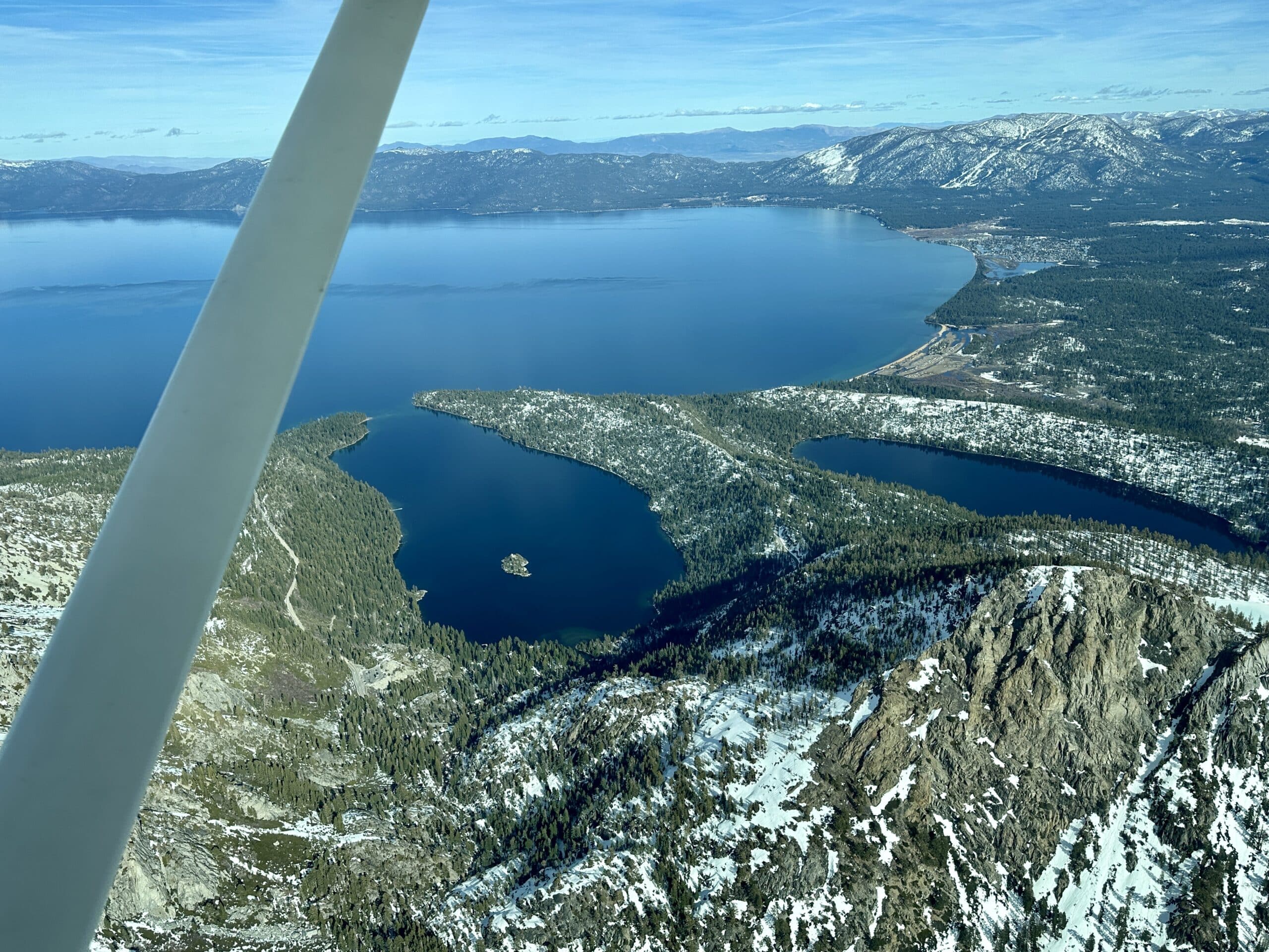 Lake Tahoe Emerald Bay scenic flight air tours