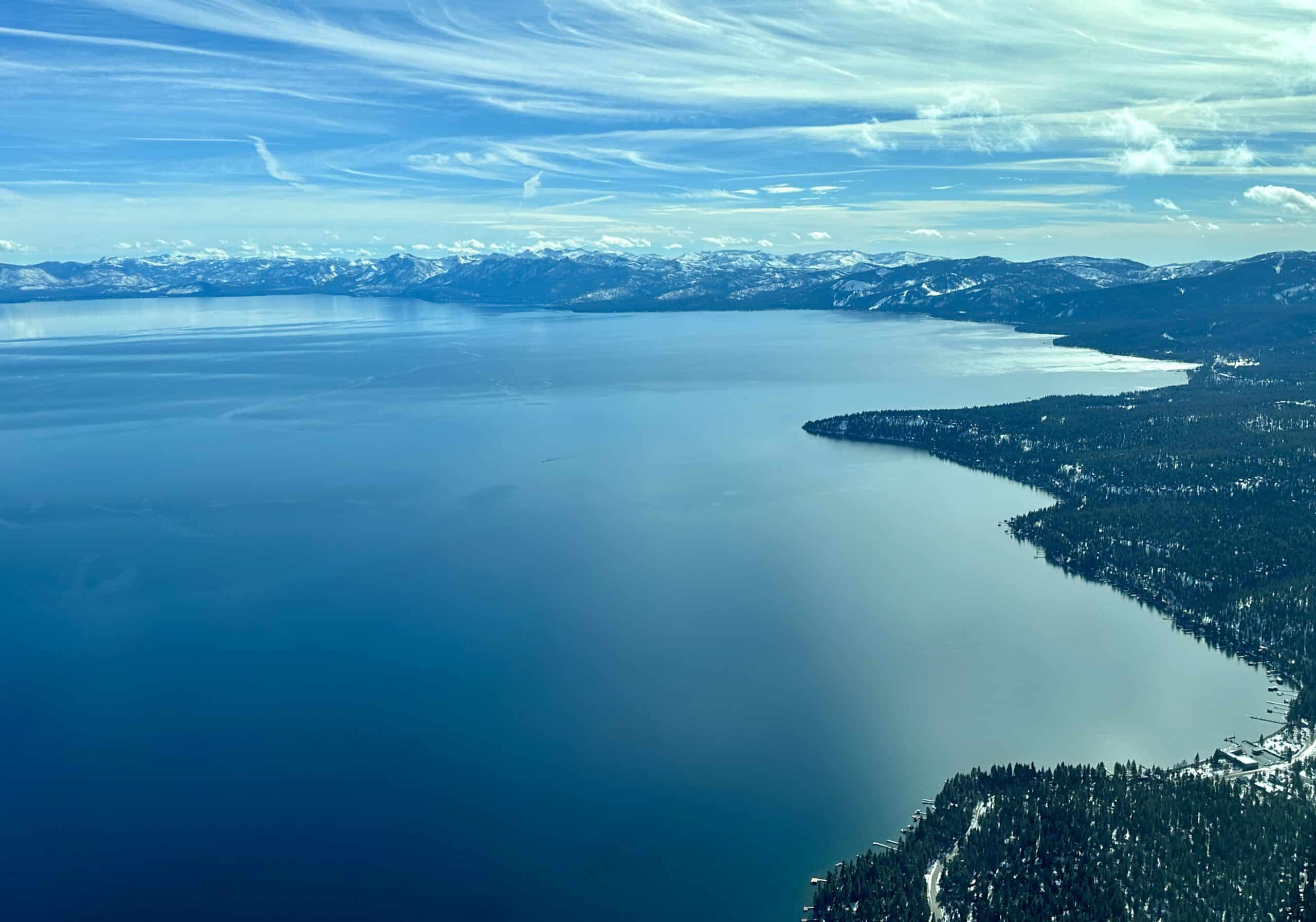 Lake Tahoe Truckee California scenic flights air tours Envi Adventures California Emerald Bay