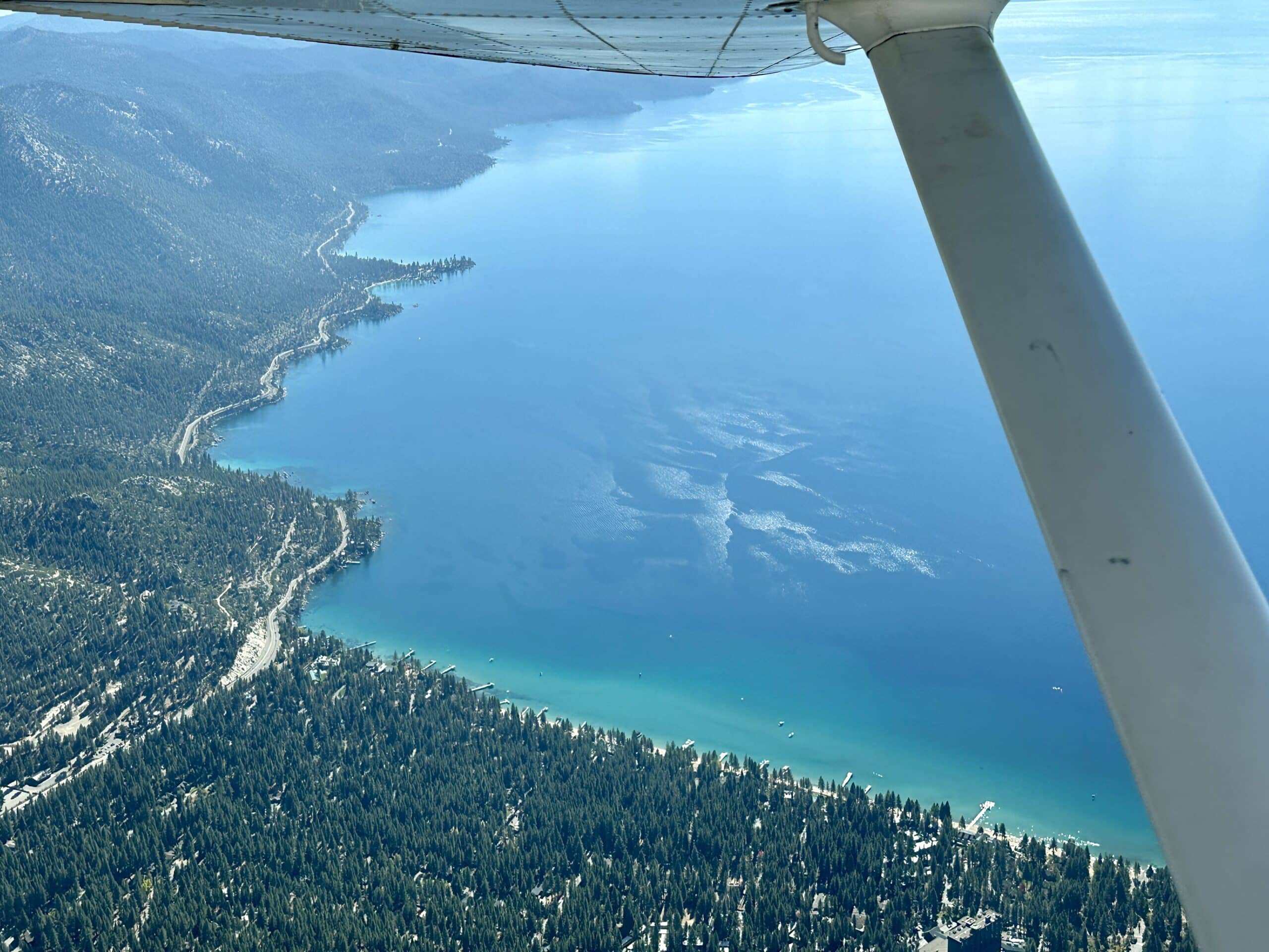 Lake Tahoe scenic flights air tours Envi Adventures California Emerald Bay